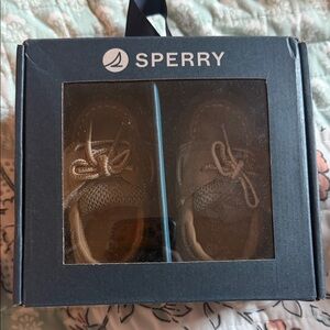 Sperry Tan Baby Boat Shoes